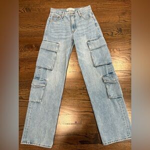 Aritzia Denim Forum Marlo 90s Low Rise Cargo 23